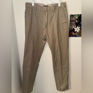 Banana Republic Tan Chinos Classic Cotton-Blend Straight vintage